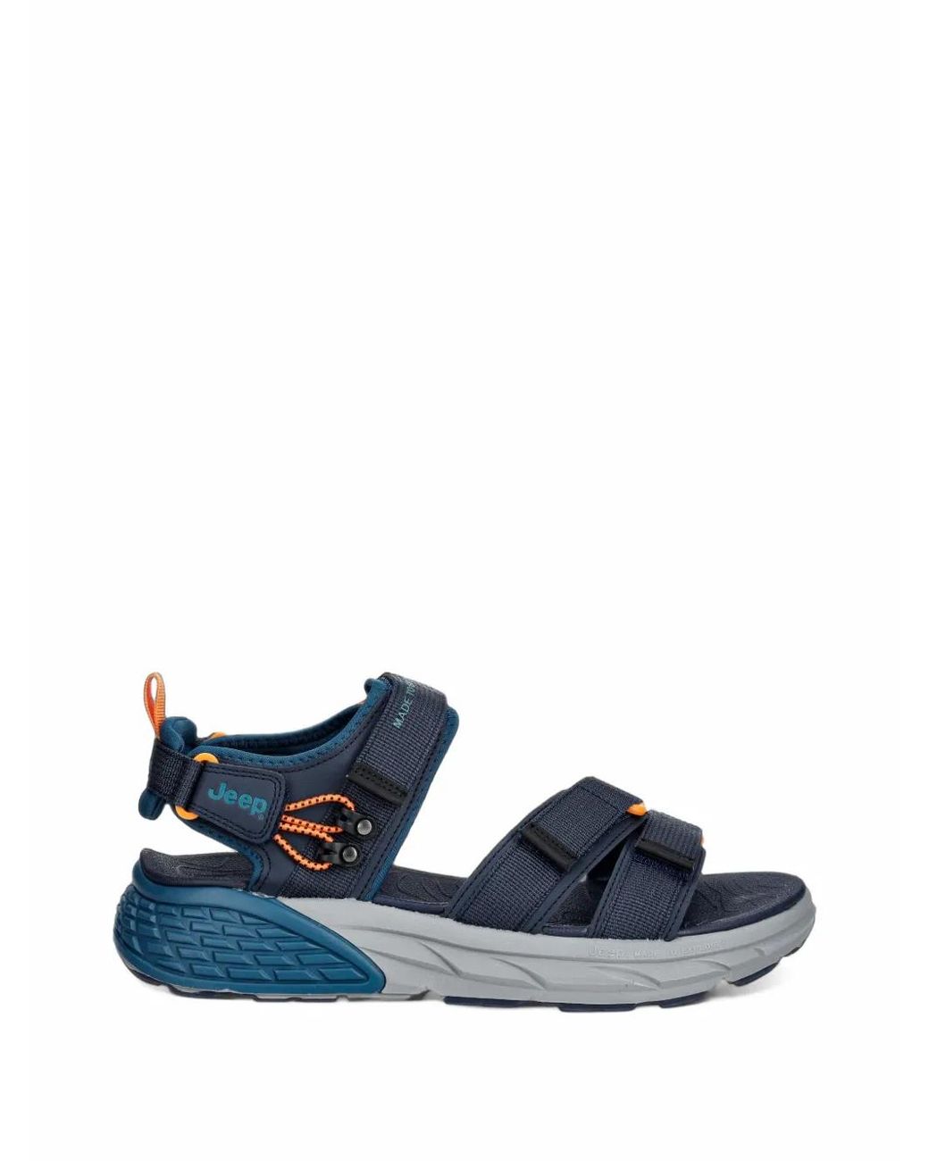 Jeep Blue Sandales Plates Groove À Attache Scratch for men