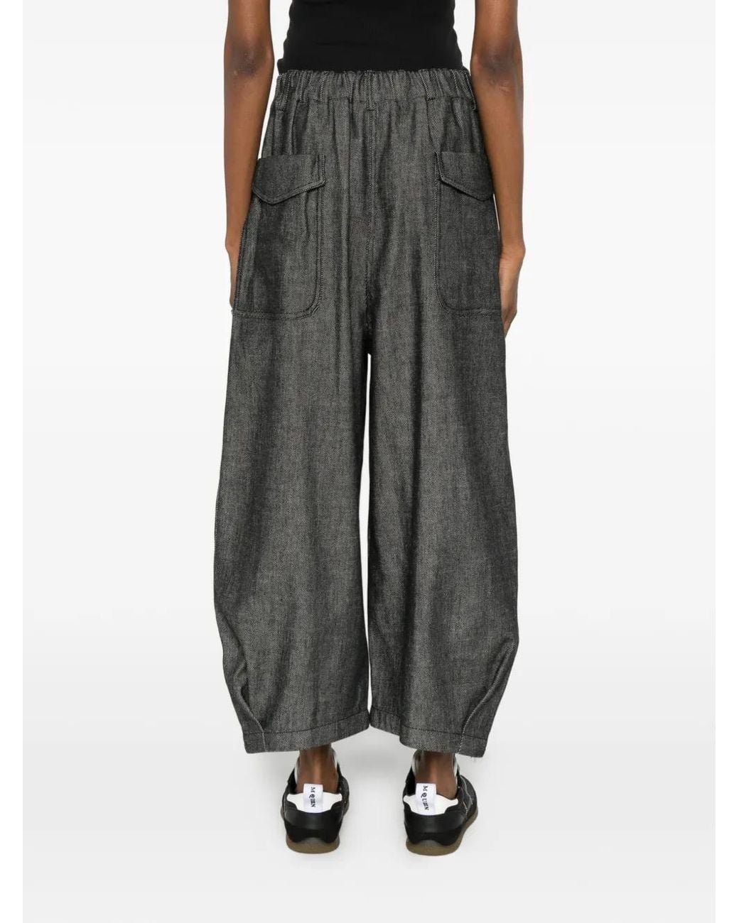 SOH Gray Belt-Loops Trousers