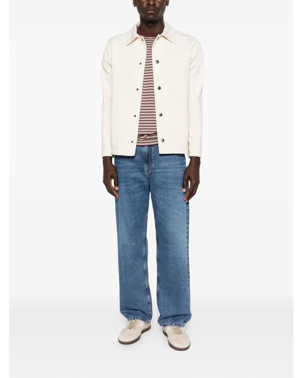 Aspesi White Buttoned Jacket for men