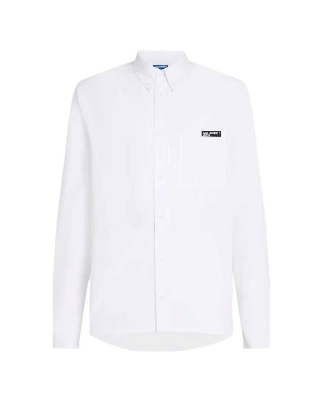 Karl Lagerfeld White Poplin Shirt for men