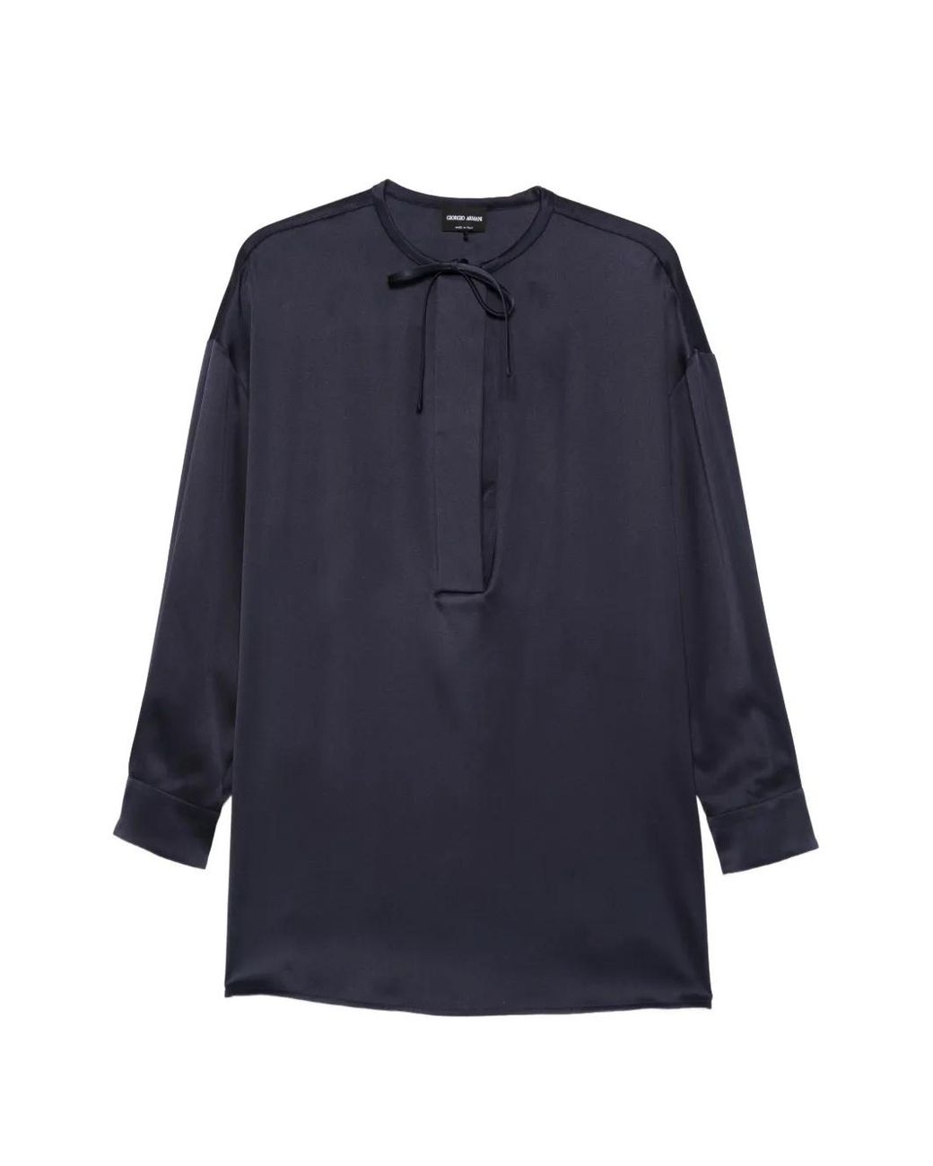 Giorgio Armani Blue Classic Silk Shirt