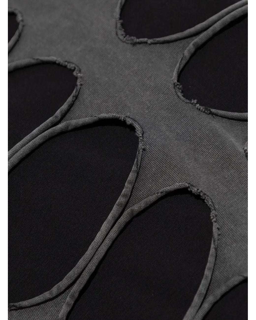AVAVAV Black Cut-Out Hooded T-Shirt