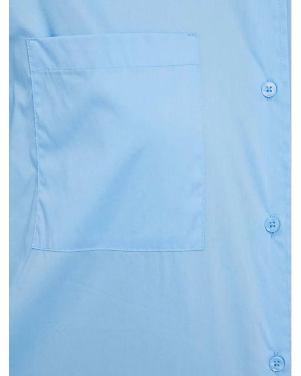 Benetton Blue Pocket Button Shirt