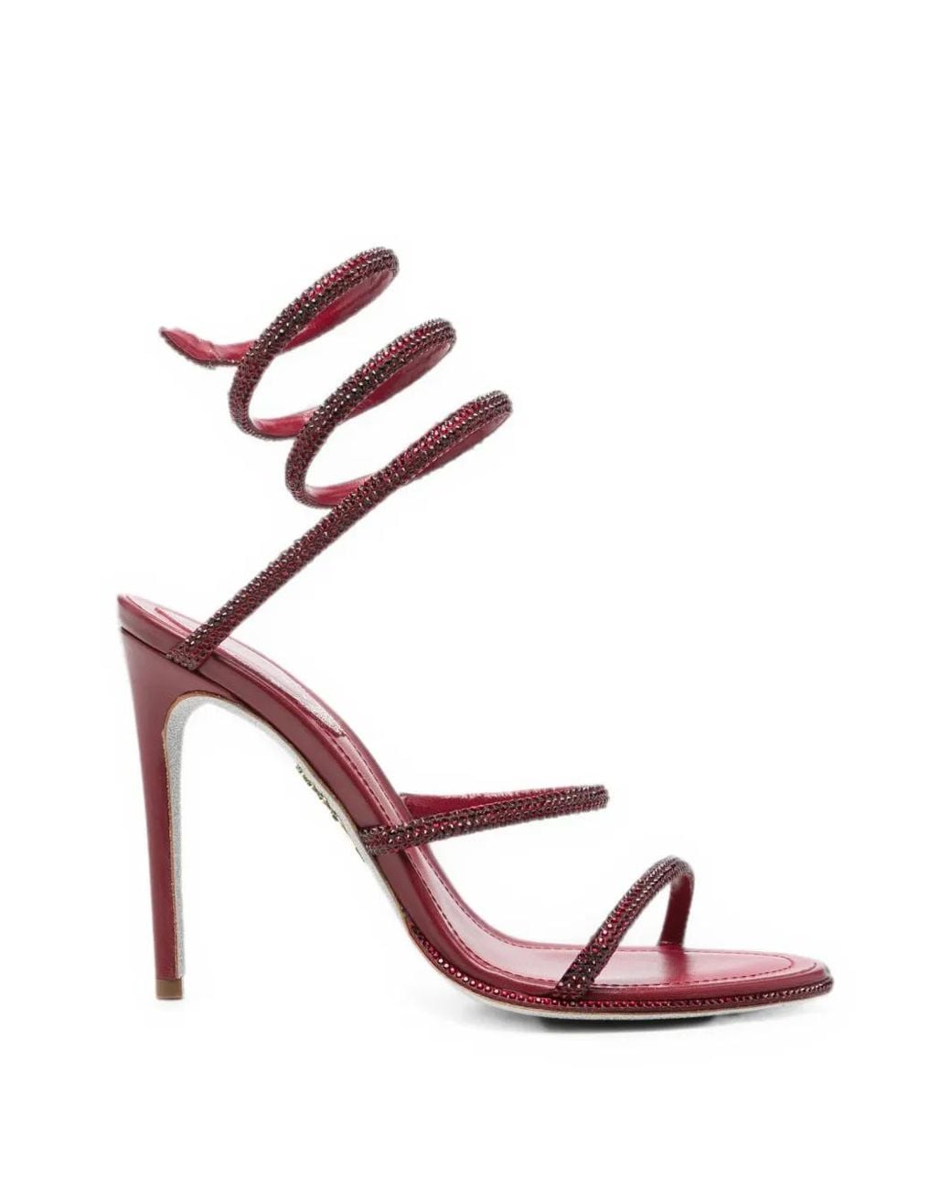 Rene Caovilla Pink Cleo Crystal-Embellished Sandals