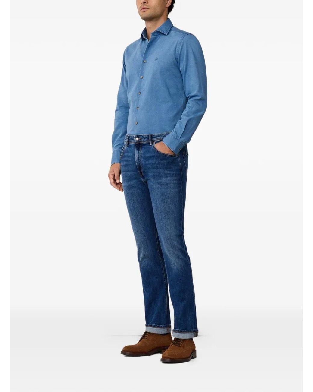 Hackett Blue Slim-Fit Jeans for men
