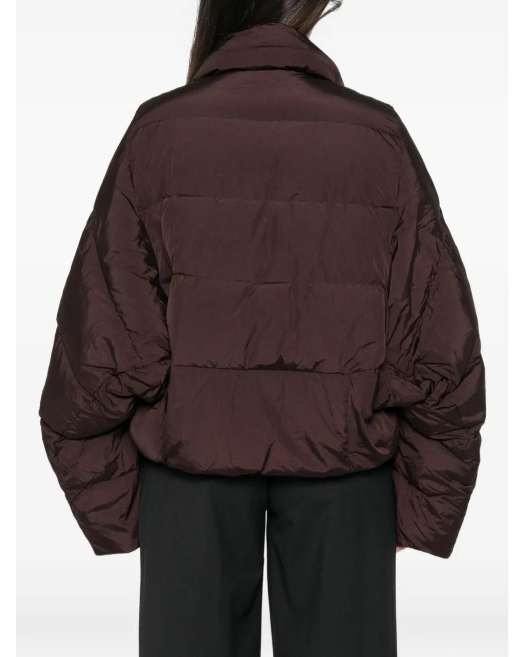 Christian Wijnants Brown Jani Quilted Puffer Jacket