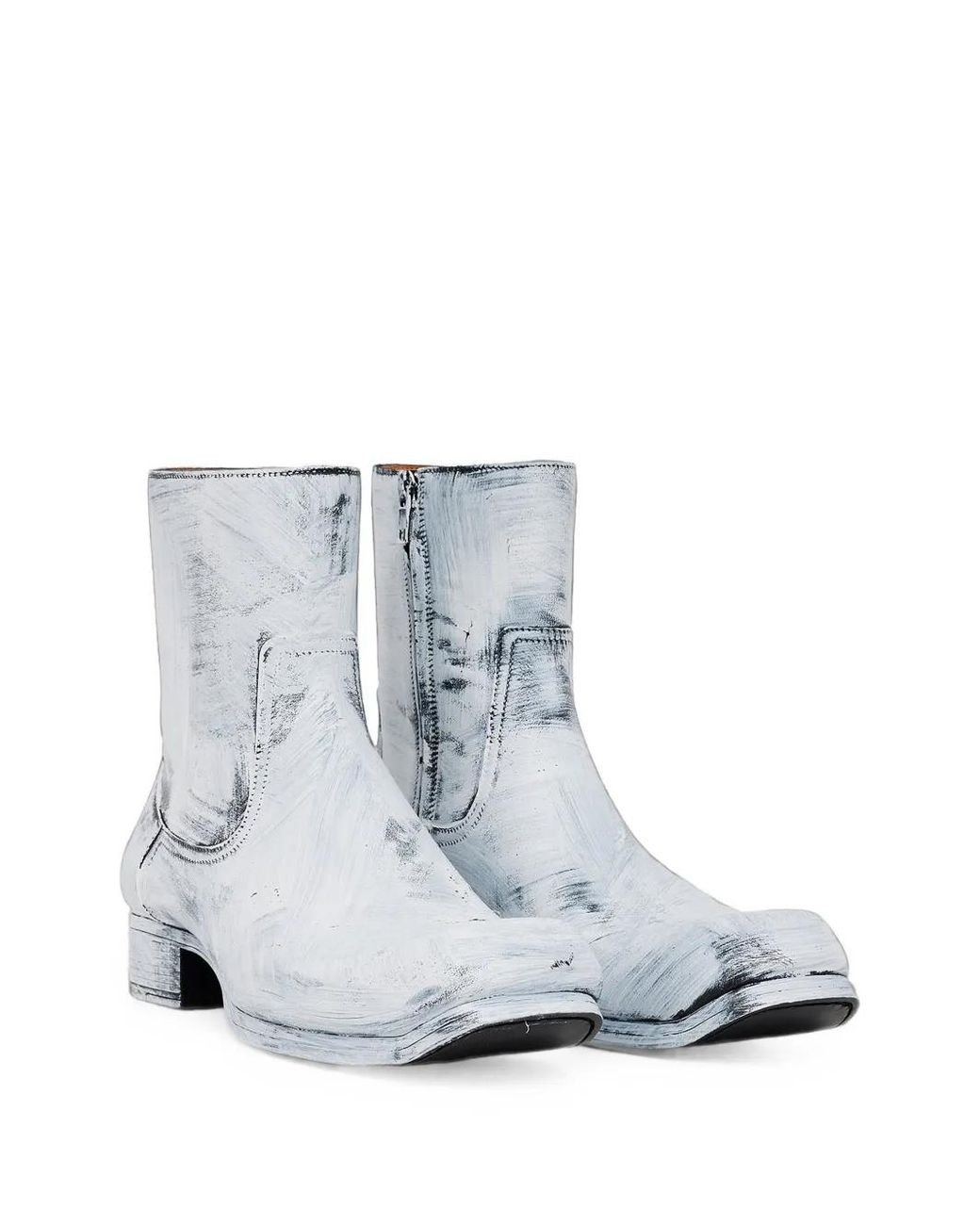 Maison Margiela White Float Ankle Boots Bianchetto for men