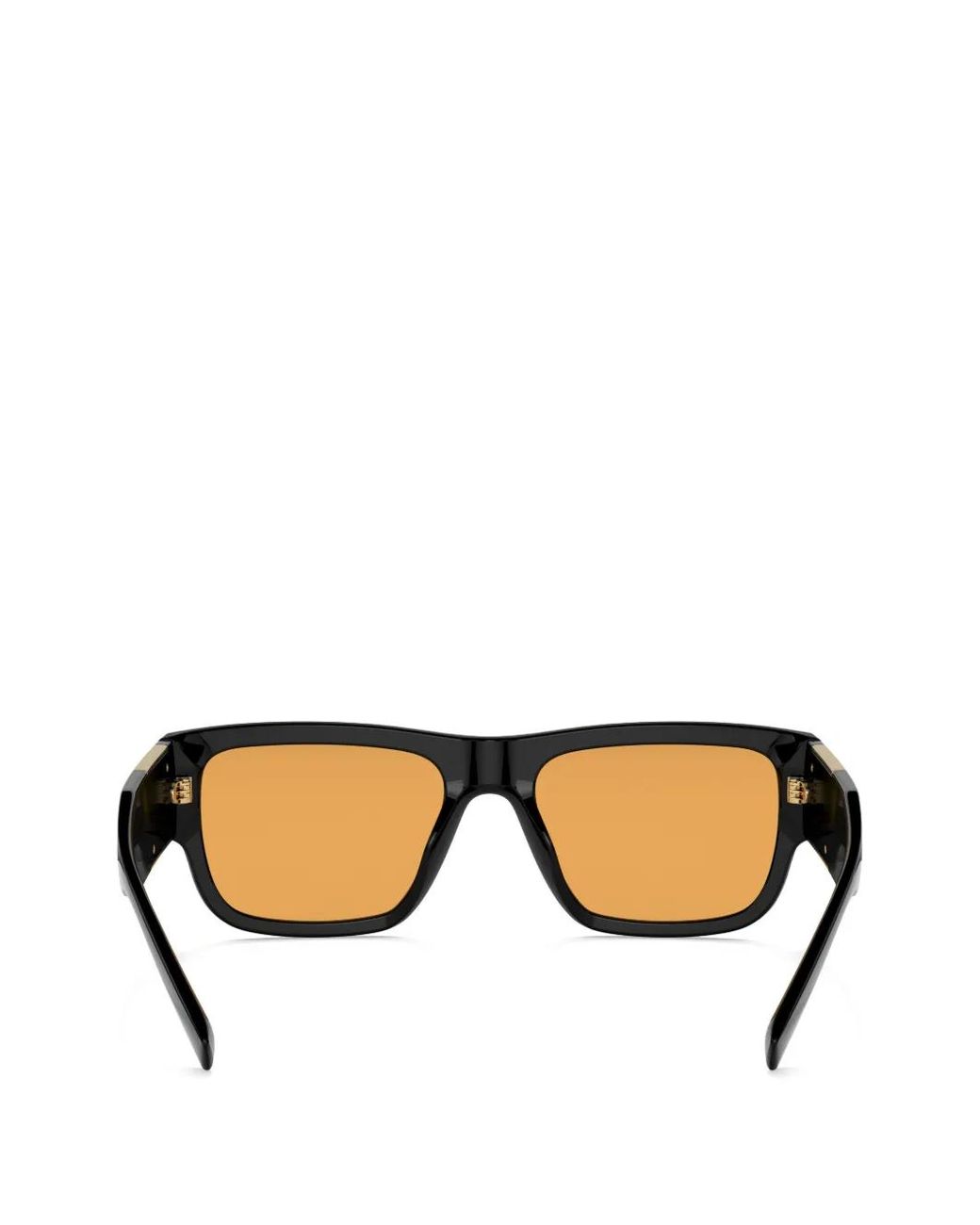 Versace Black Medusa Rectangle-Frame Sunglasses for men
