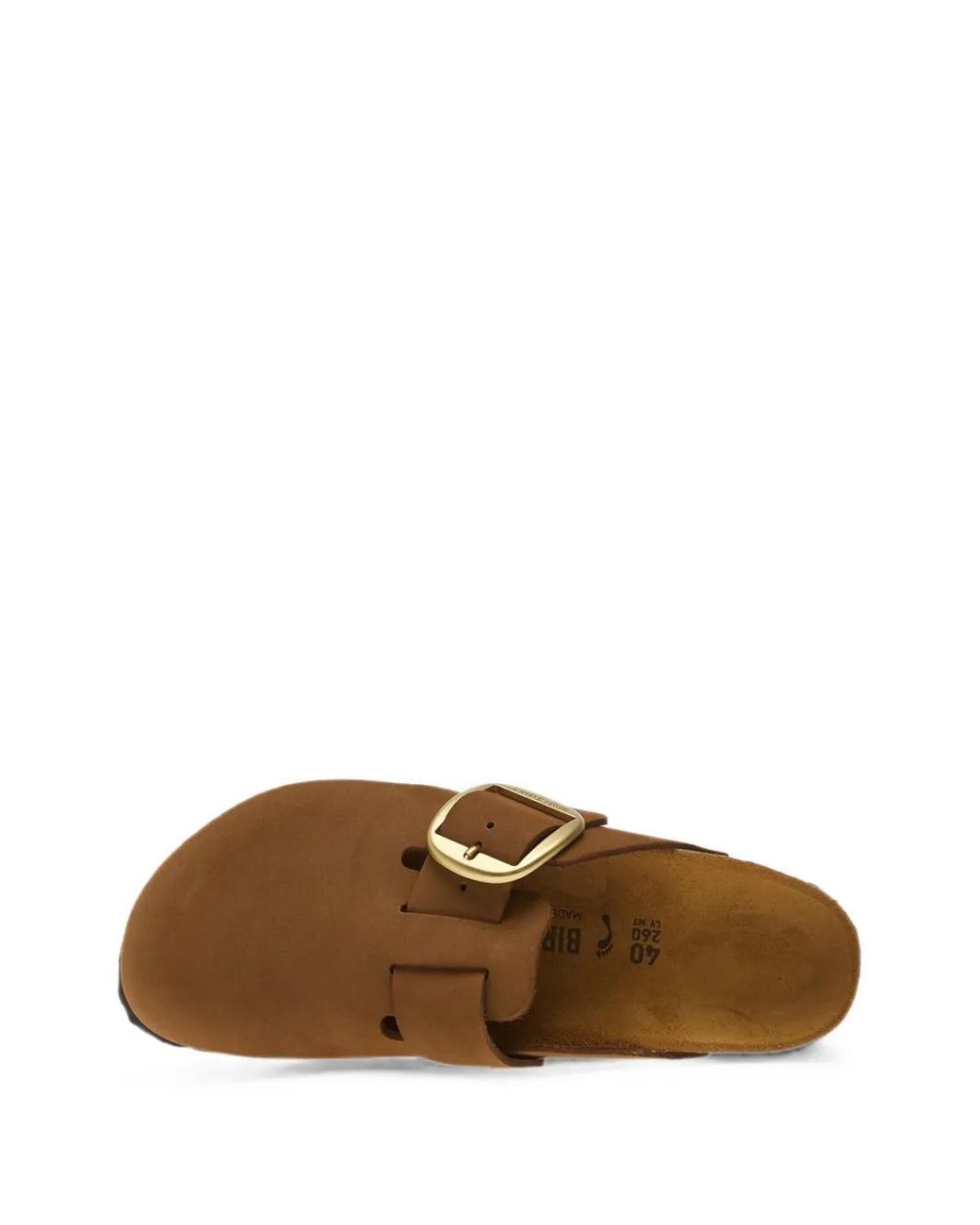 Birkenstock Brown Boston Big Buckle Clogs