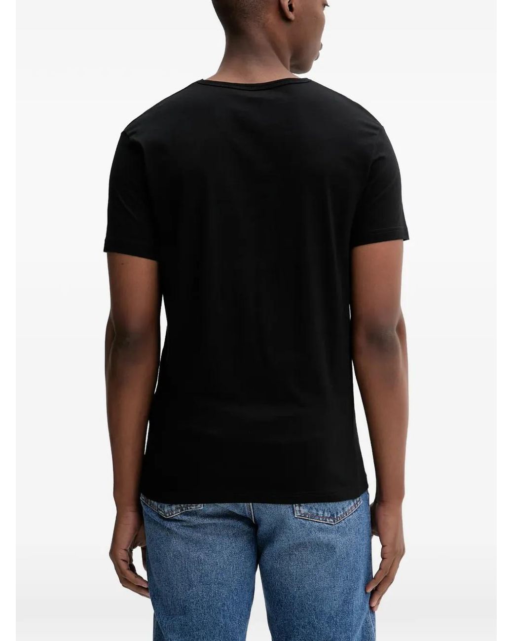 Paul Smith Black Organic Cotton T-Shirt for men