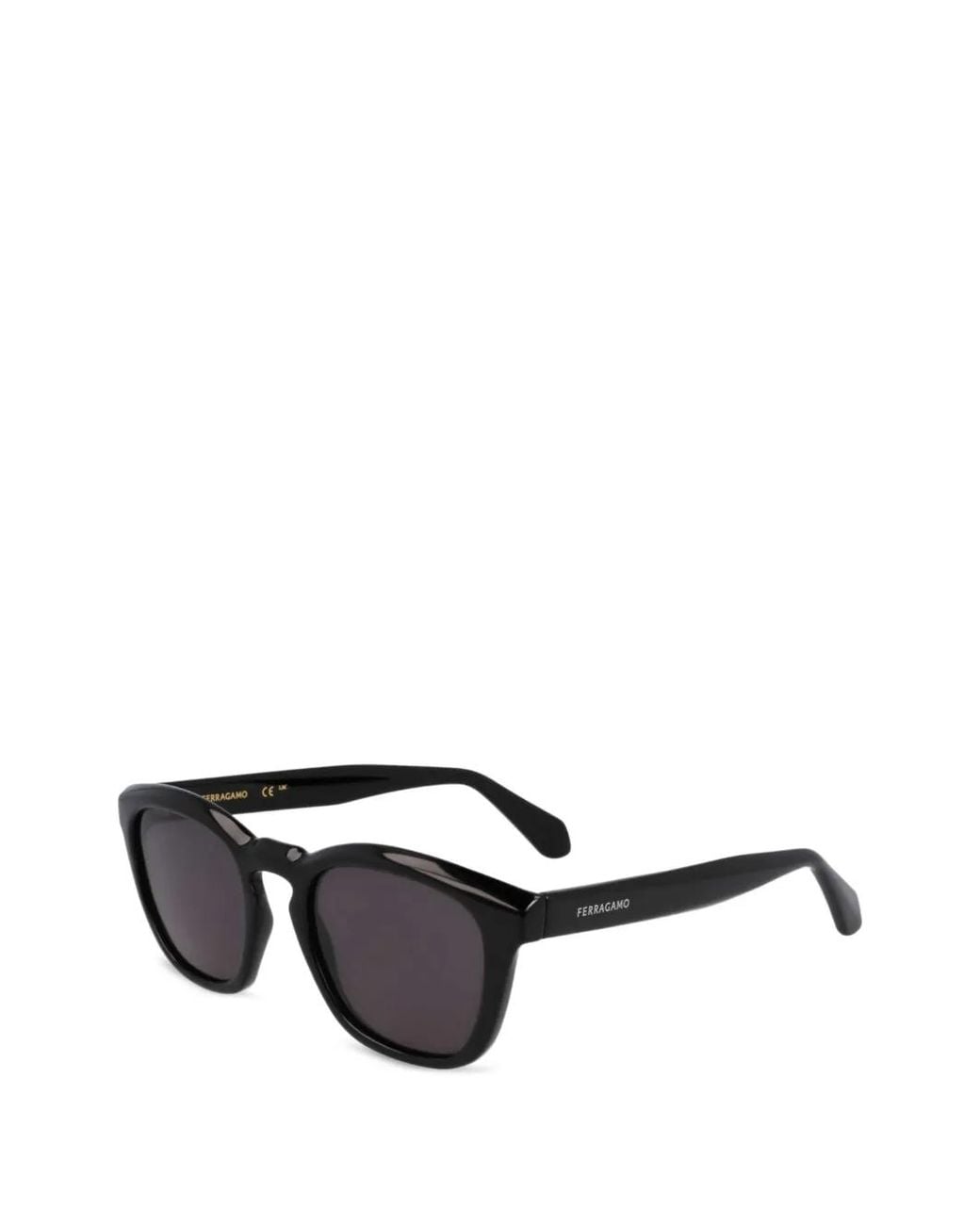 Ferragamo Black Geometric-Frame Sunglasses