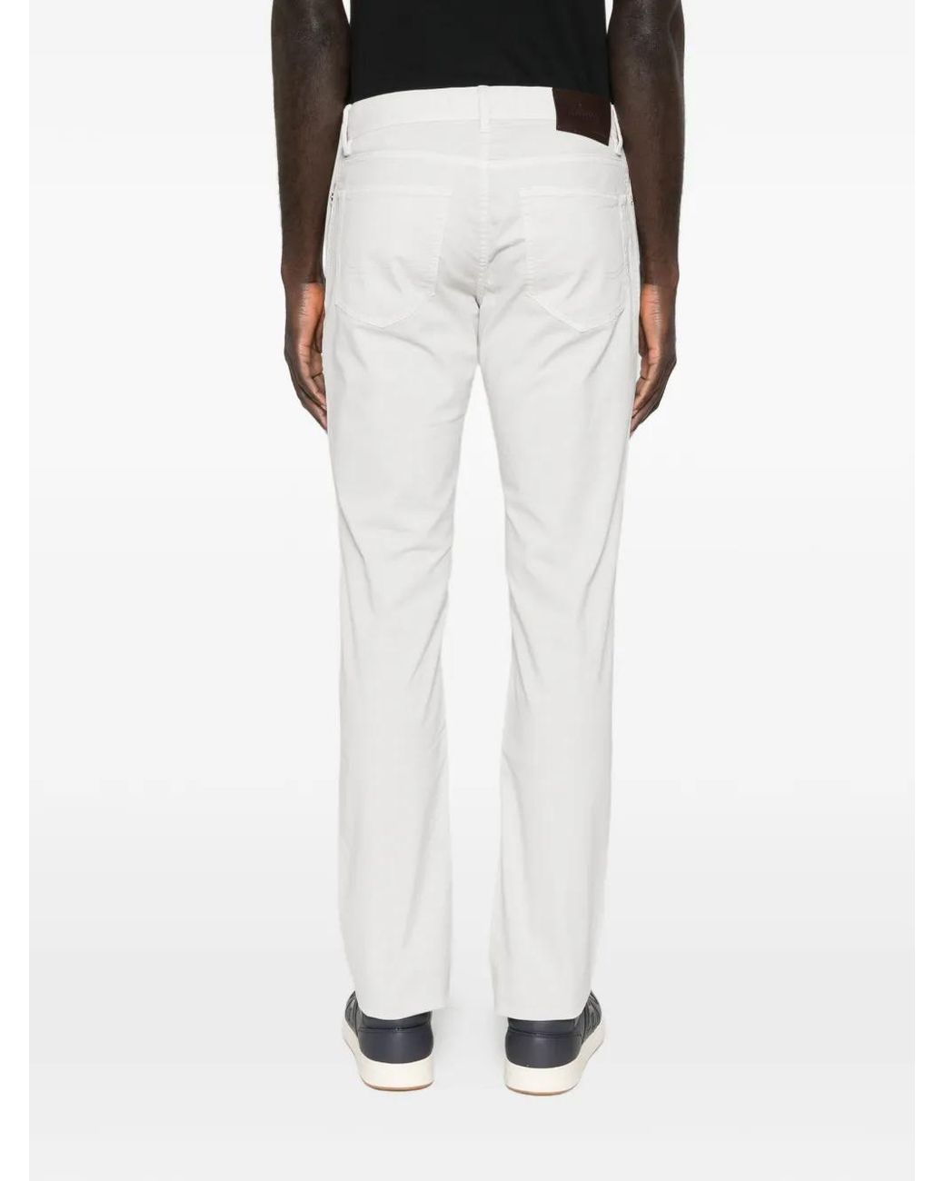 Brioni White Meribel Five-Pocket Jeans for men