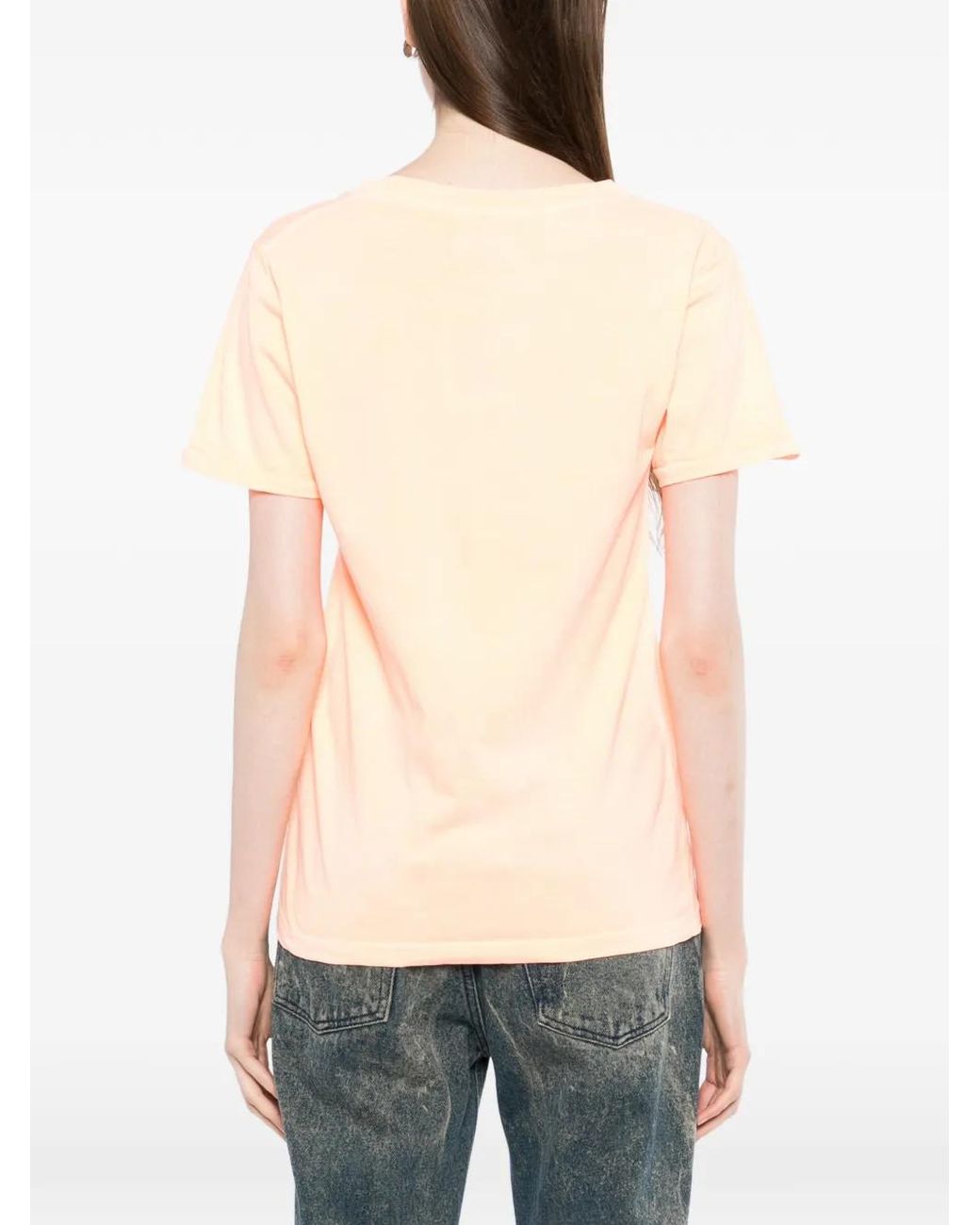 Jade Jagger White T-Shirt À Logo Imprimé