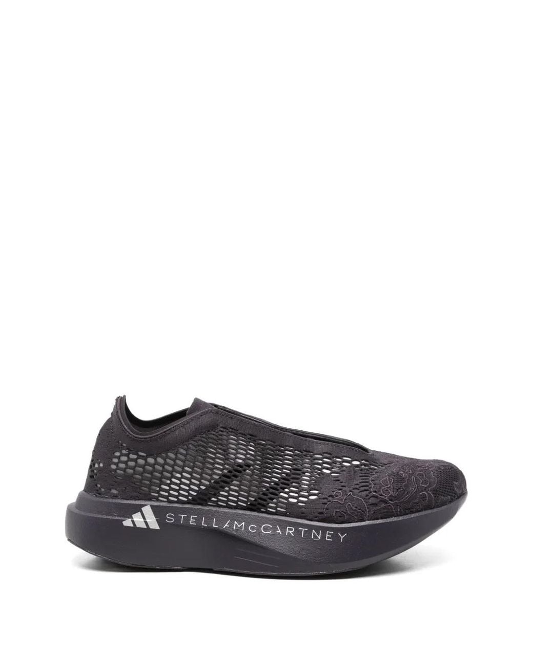 Adidas By Stella McCartney Gray X Stella Mccartney Adizero Evo Sl Logo-Detail Sneakers