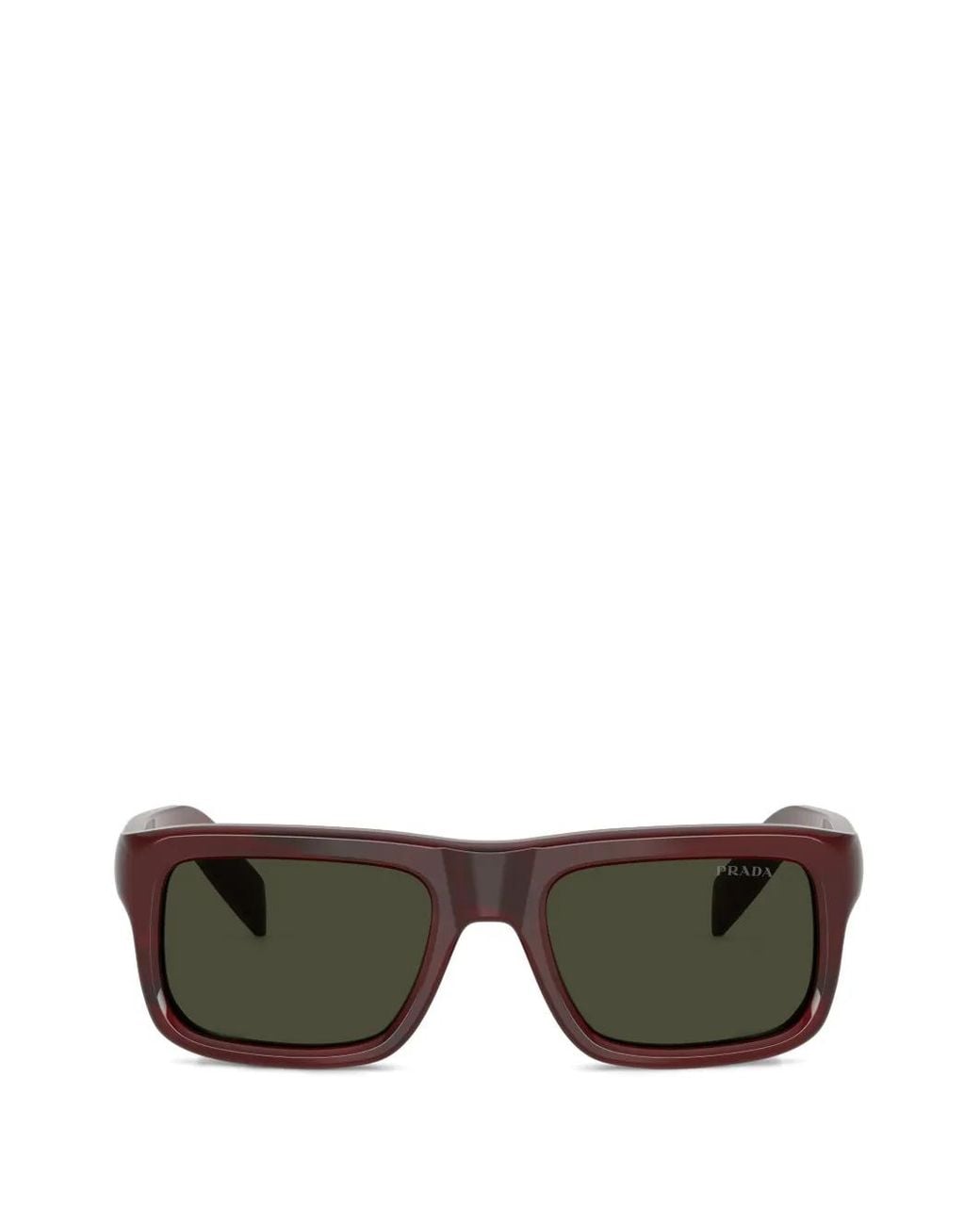 Prada Sonnenbrille Mit Eckigem Gestell in Gray für Herren