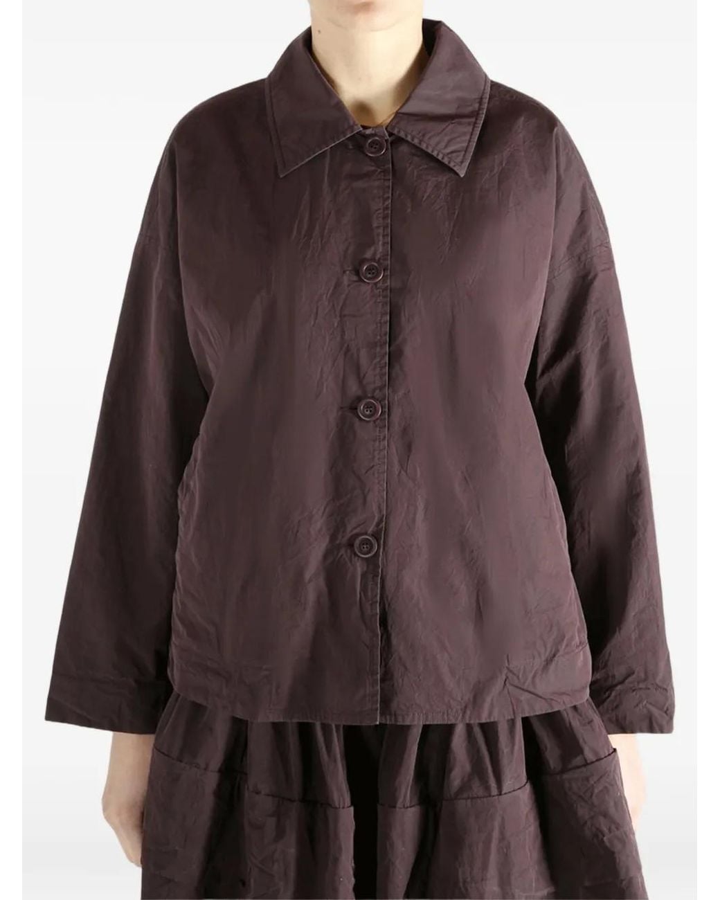 Casey Casey Purple Button-Front Jacket