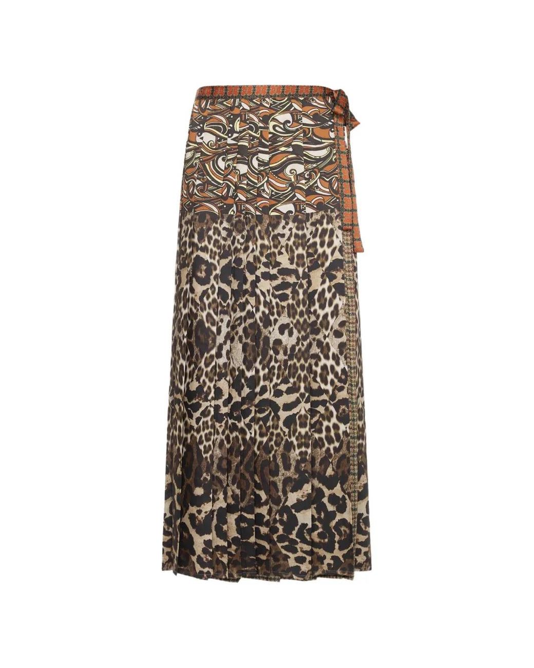 Pierre Louis Mascia Natural Doxgr Pleated Maxi Skirt