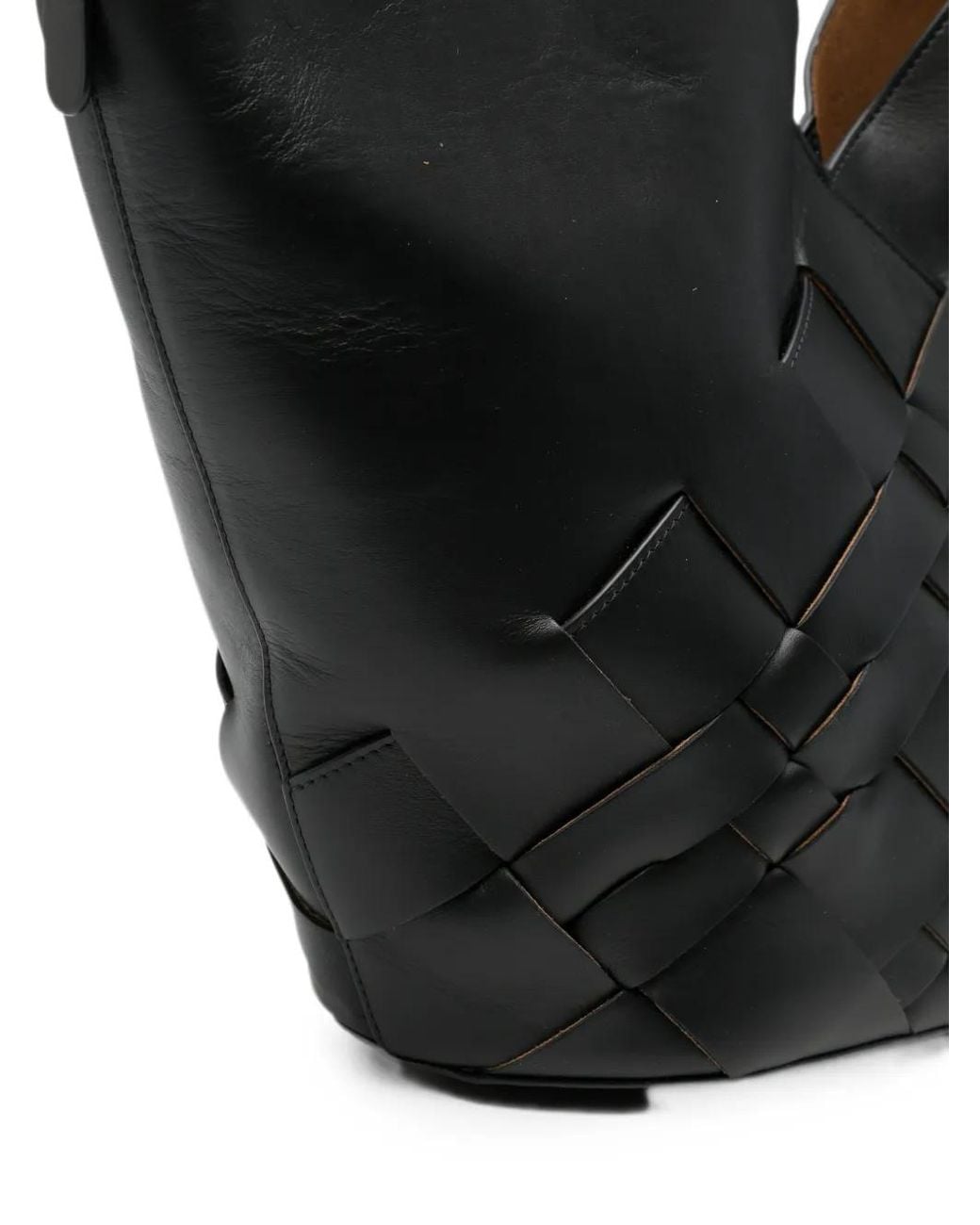 Hereu Black Coloma Leather Shoulder Bag