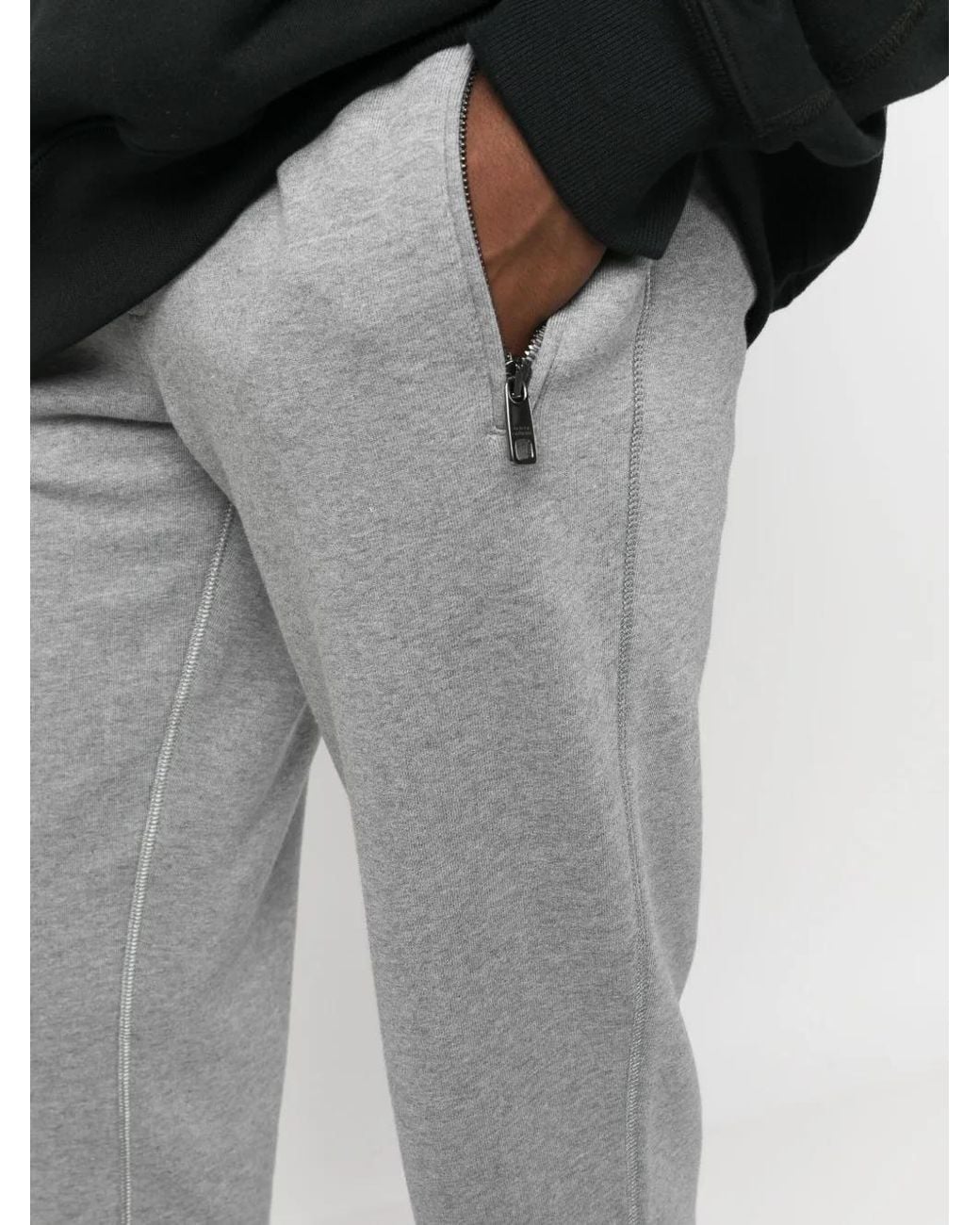 Dolce & Gabbana Gray Drawstring Cotton Track Pants for men