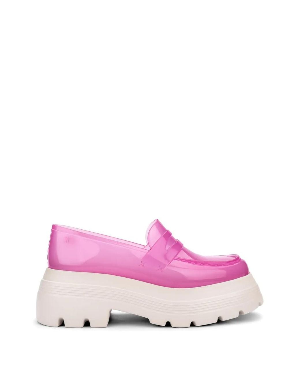 Melissa Pink Royal High Platform Loafers