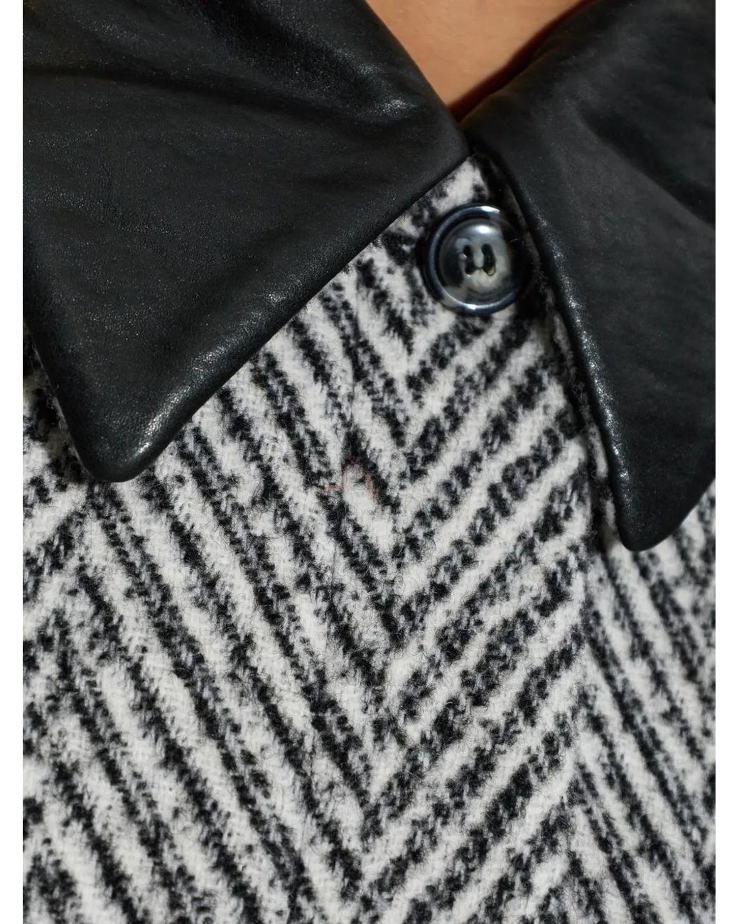 Baum und Pferdgarten Gray Berfe Herringbone-Pattern Oversized Jacket