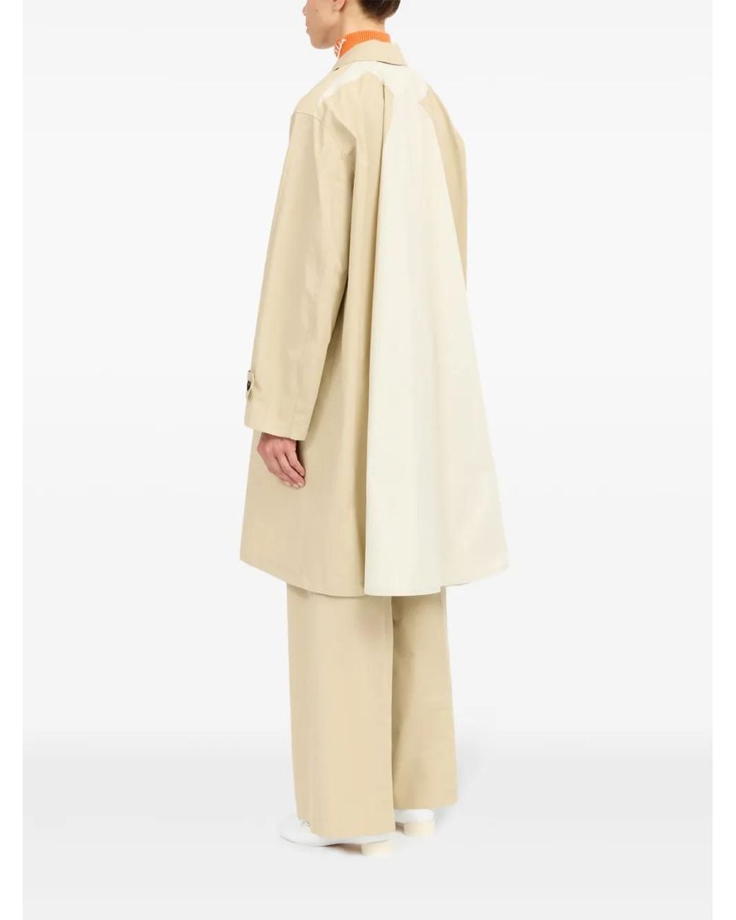 MM6 by Maison Margiela Natural Single-Breasted Coat