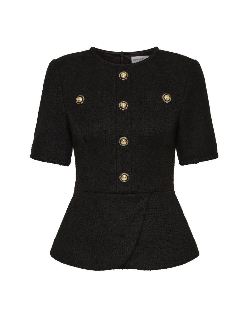 Rebecca Vallance Black Elvie Top
