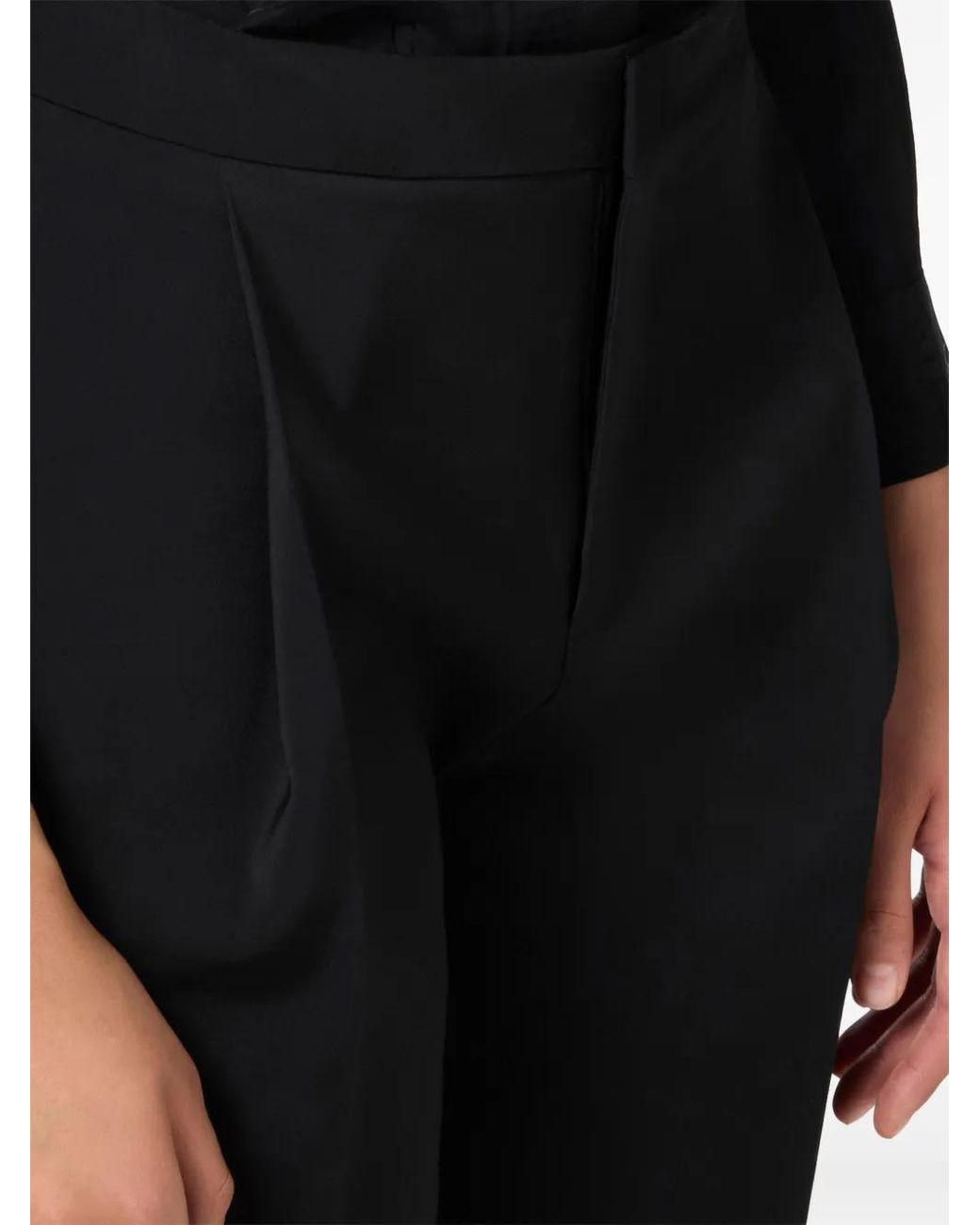 Elisabetta Franchi Black Chic Tailored Pants For