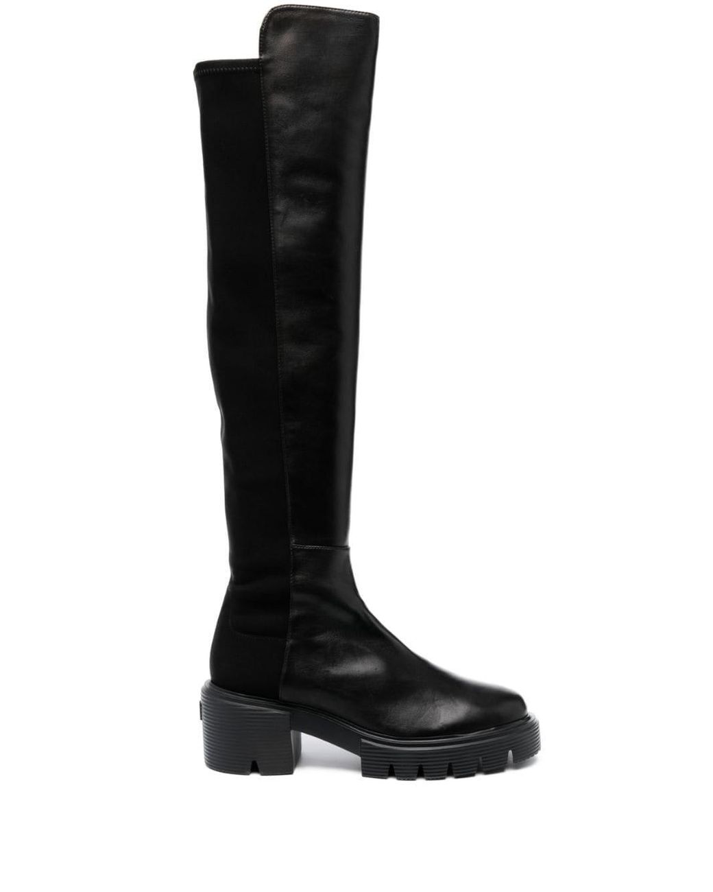 Stuart Weitzman 5050 Soho 60mm Leather Boots in Black | Lyst