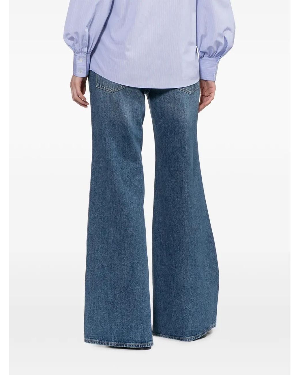 Rag & Bone Blue Logo-Patch Jeans