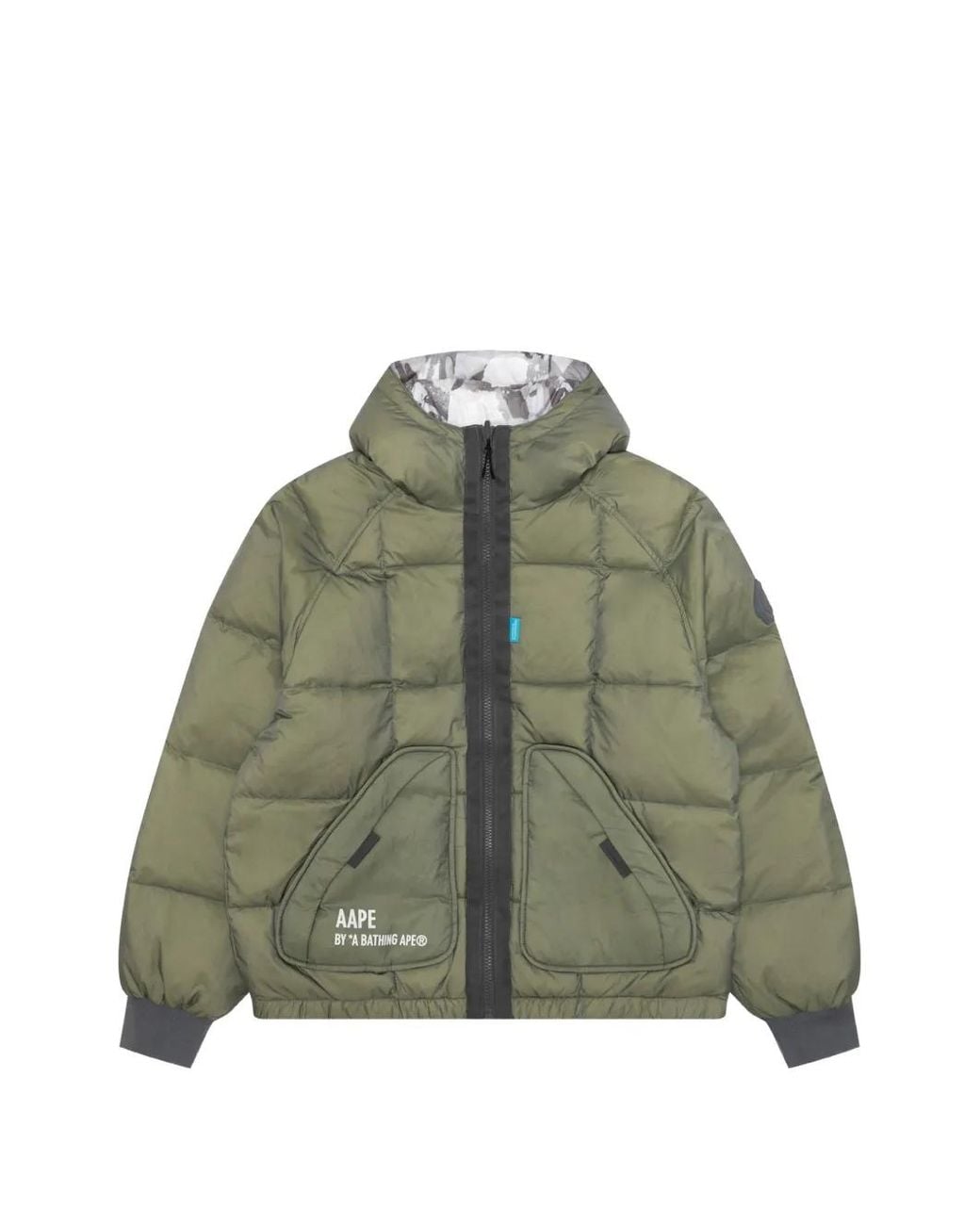 Aape By A Bathing Ape Green Reversible Camouflage-Print Jacket for men