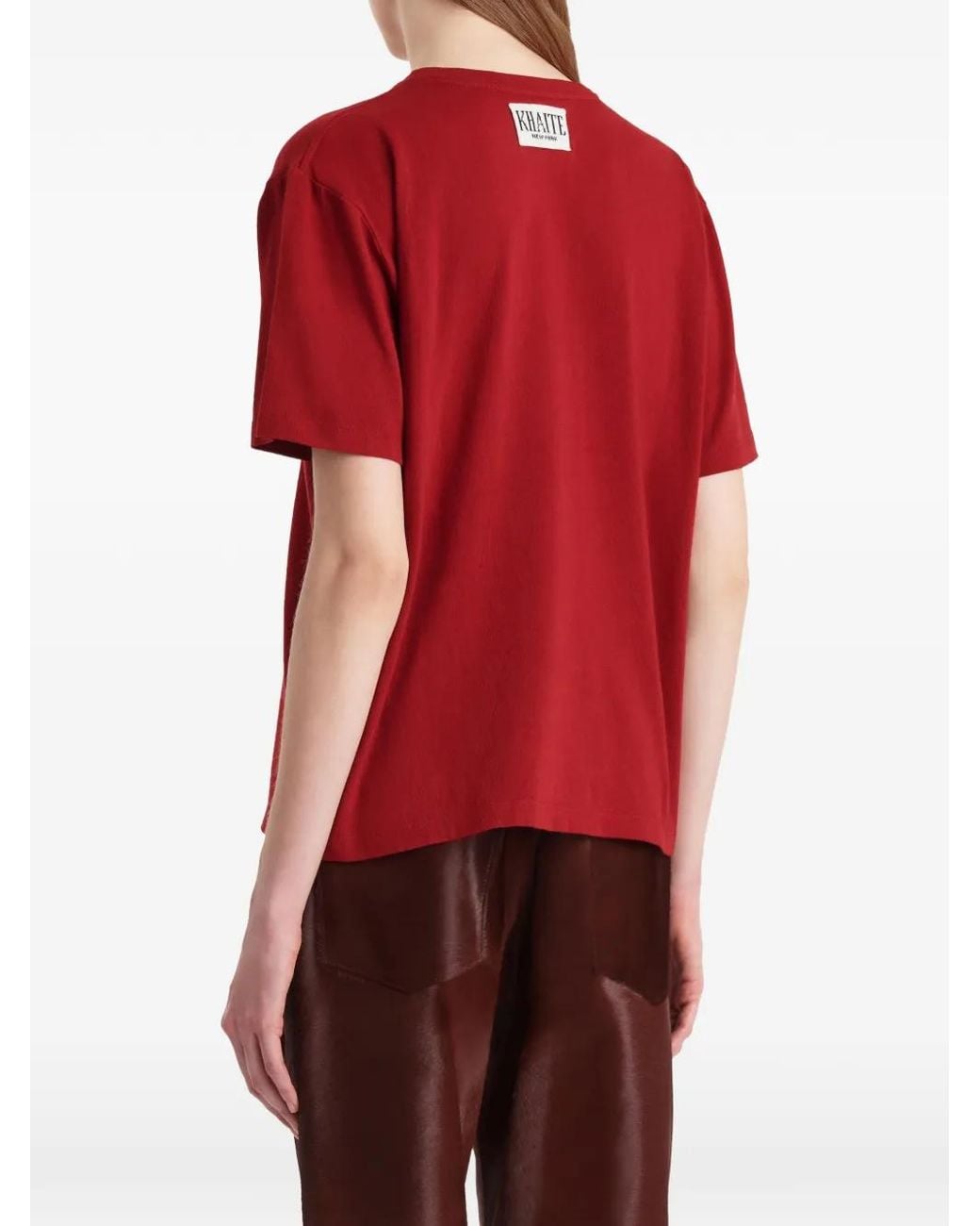 Khaite Red Mae T-Shirt