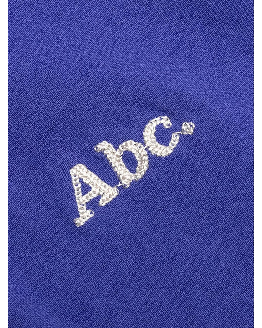 Advisory Board Crystals Blue Elasticated-Waist Logo-Patch Trousers for men