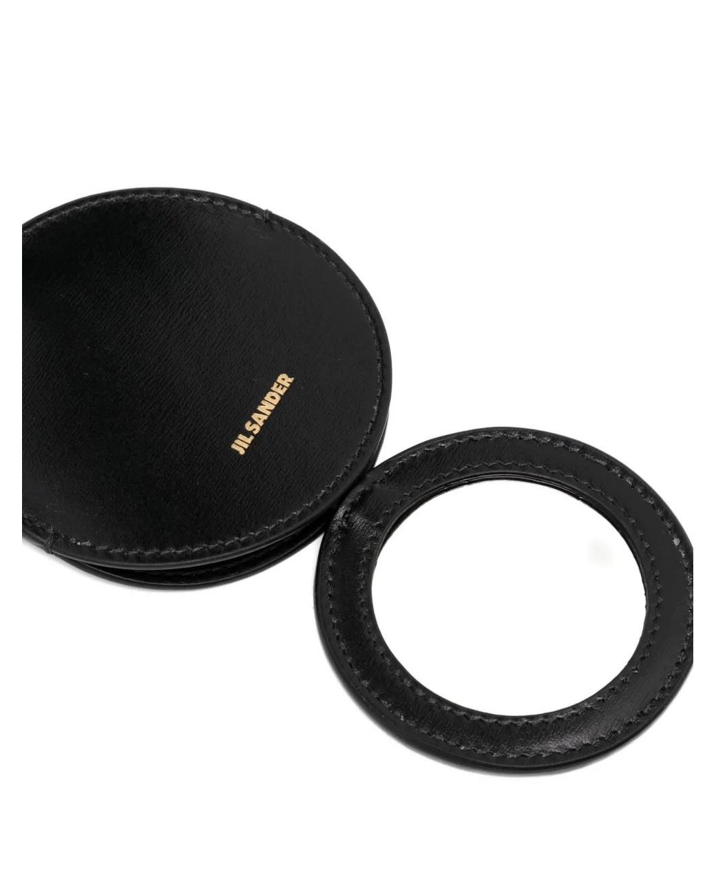 Jil Sander Black Cannolo Mirror Case