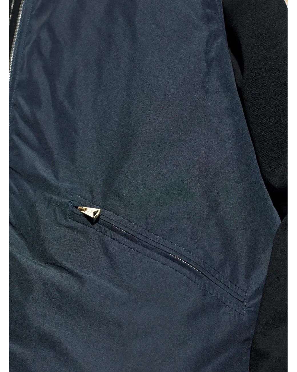 Paul Smith Blue Zip-Up Sleeveless Gilet for men