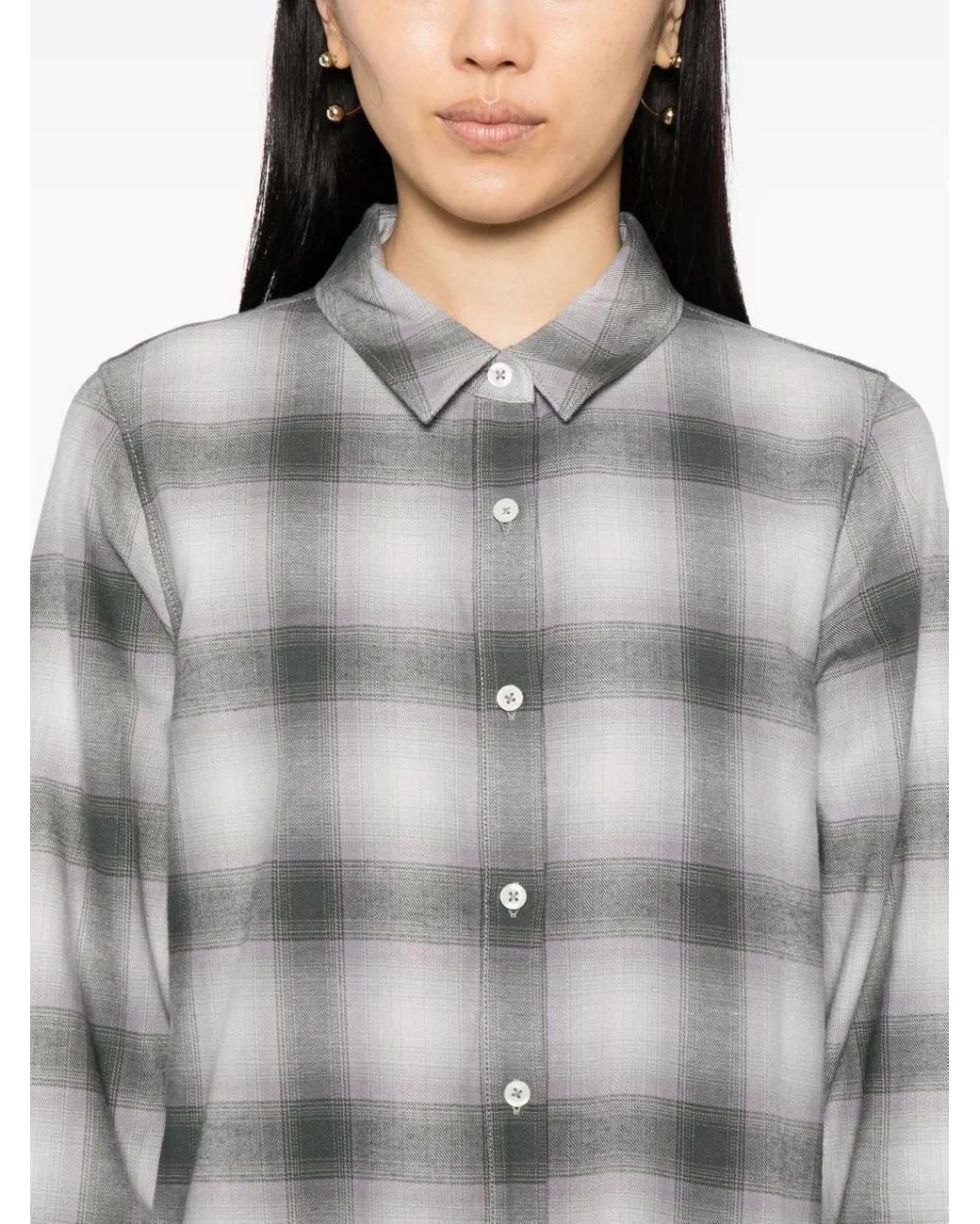 SPORT b. by agnès b. Gray Checkered Plaid Dress