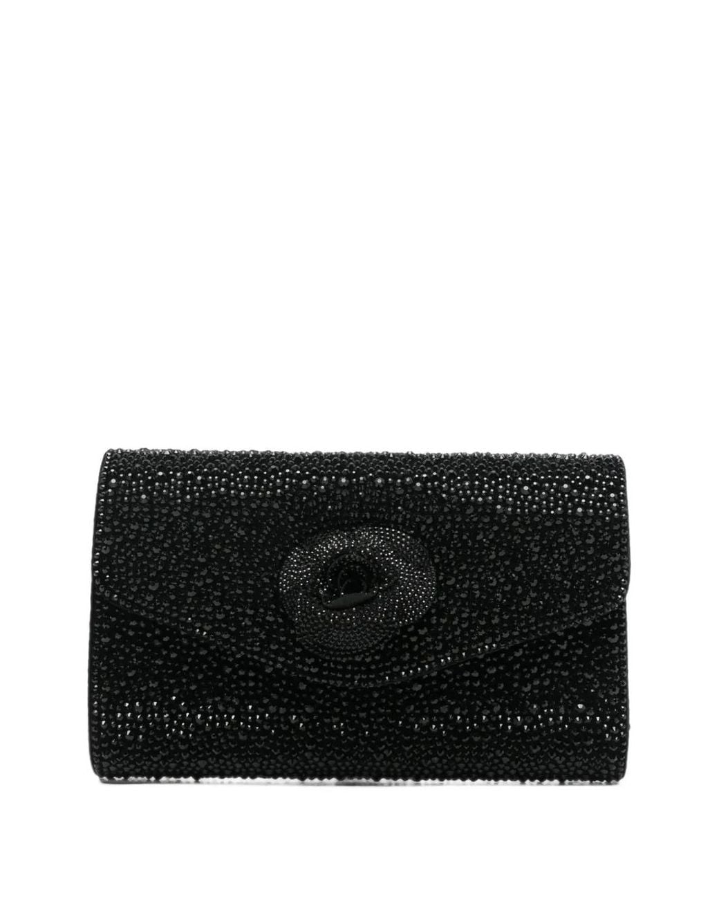 Twentyfourhaitch Black Asilea Clutch Bag