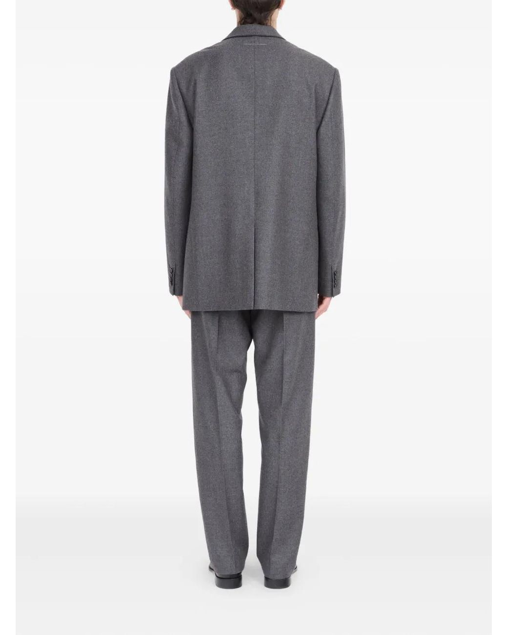 MM6 by Maison Margiela Gray Tailored Blazer for men