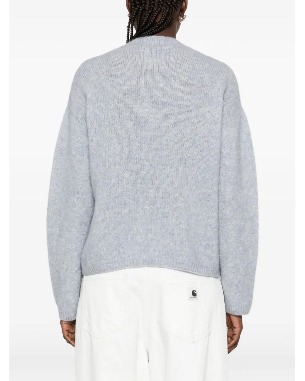 Forte_forte Gray Bead-Embellished Sweater