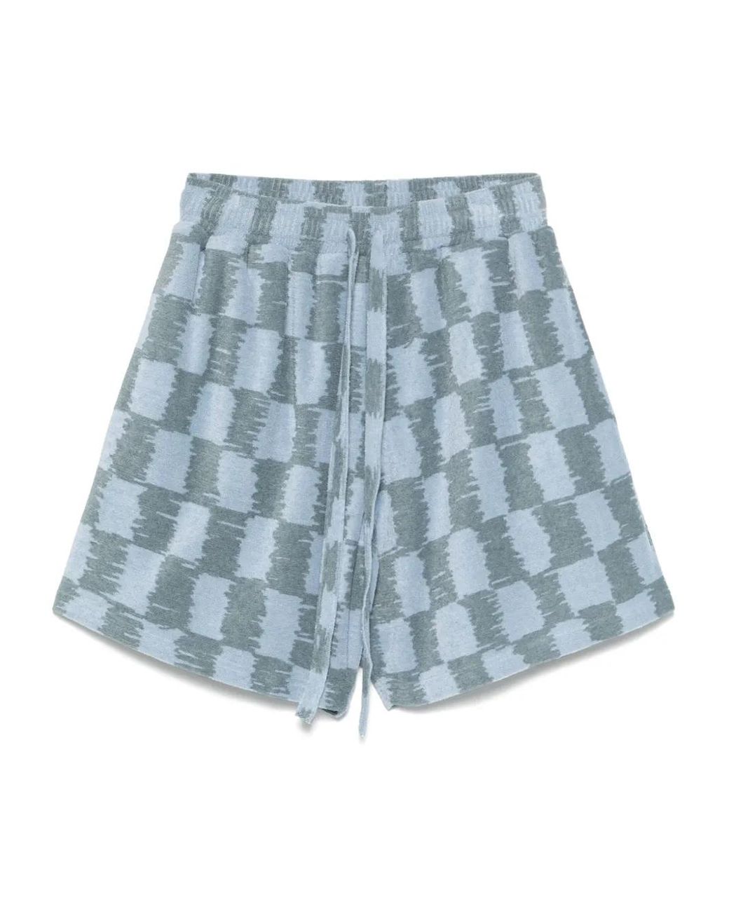 Bonsai Blue Checkerboard Shorts for men