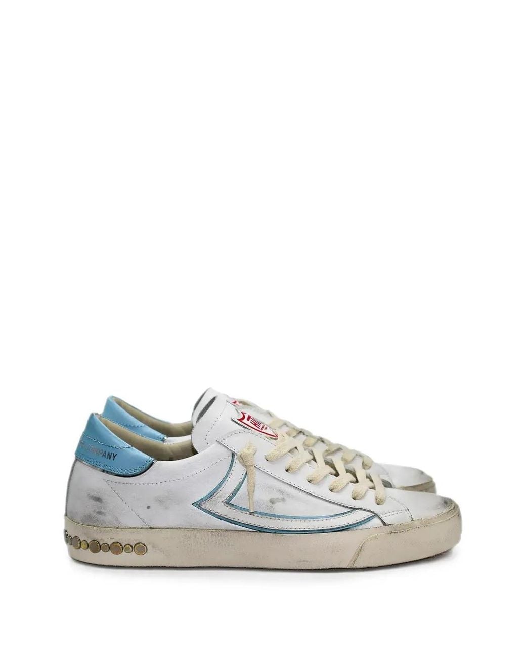 HTC White Vipers Leather Sneakers for men