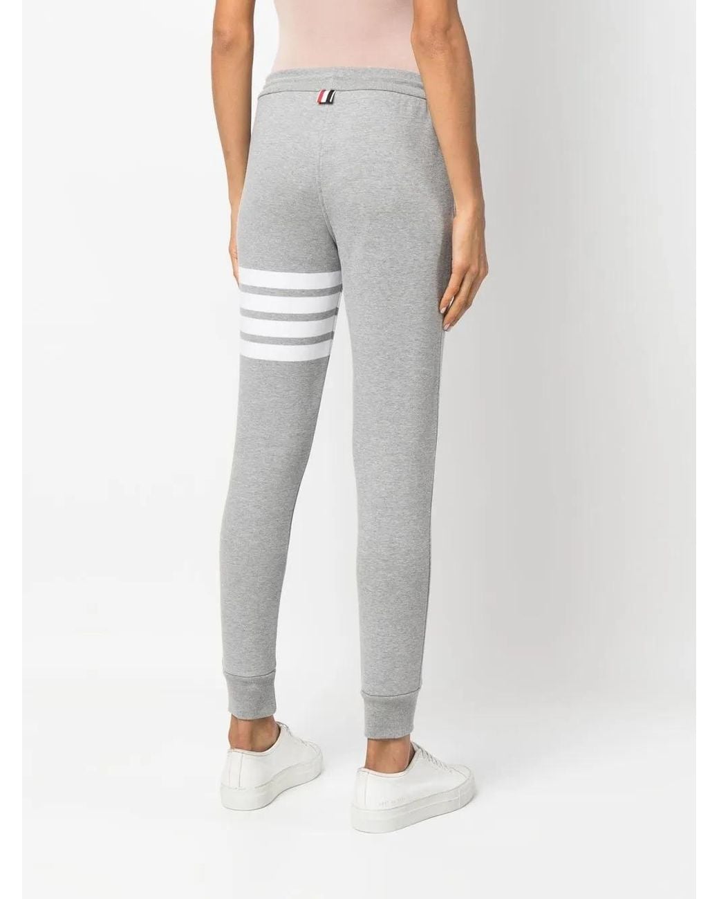 Thom Browne Gray Striped Sweatpants