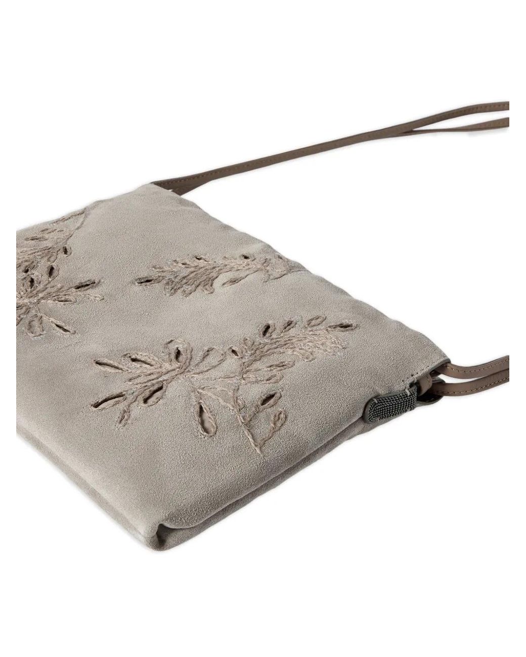 Pouch Dazzling di Brunello Cucinelli in Gray