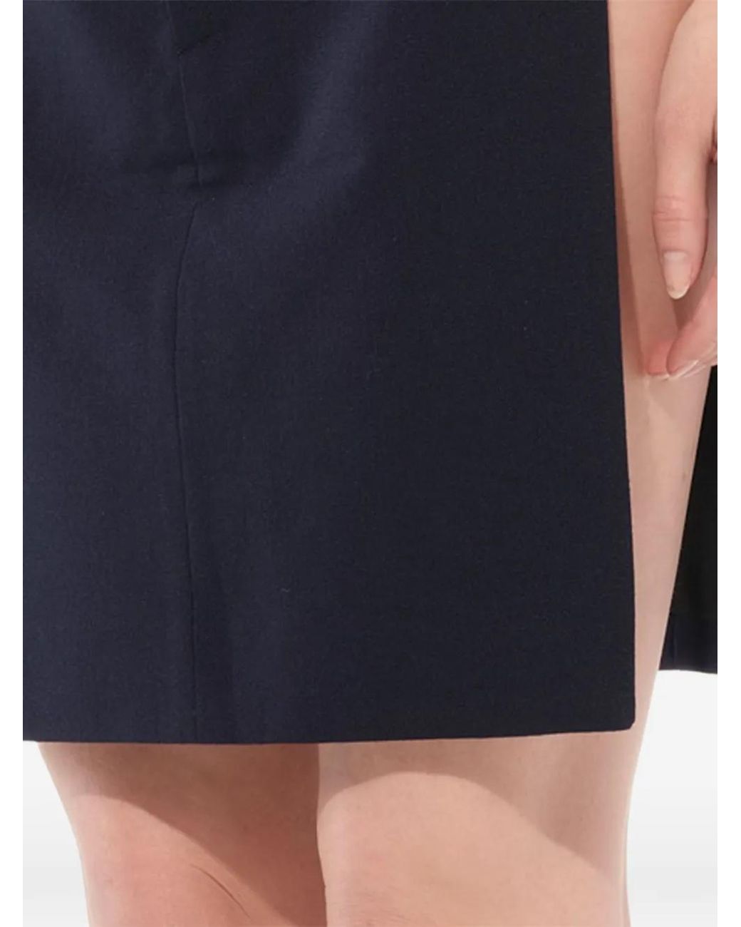Givenchy Blue Podium Side-Slit Skirt