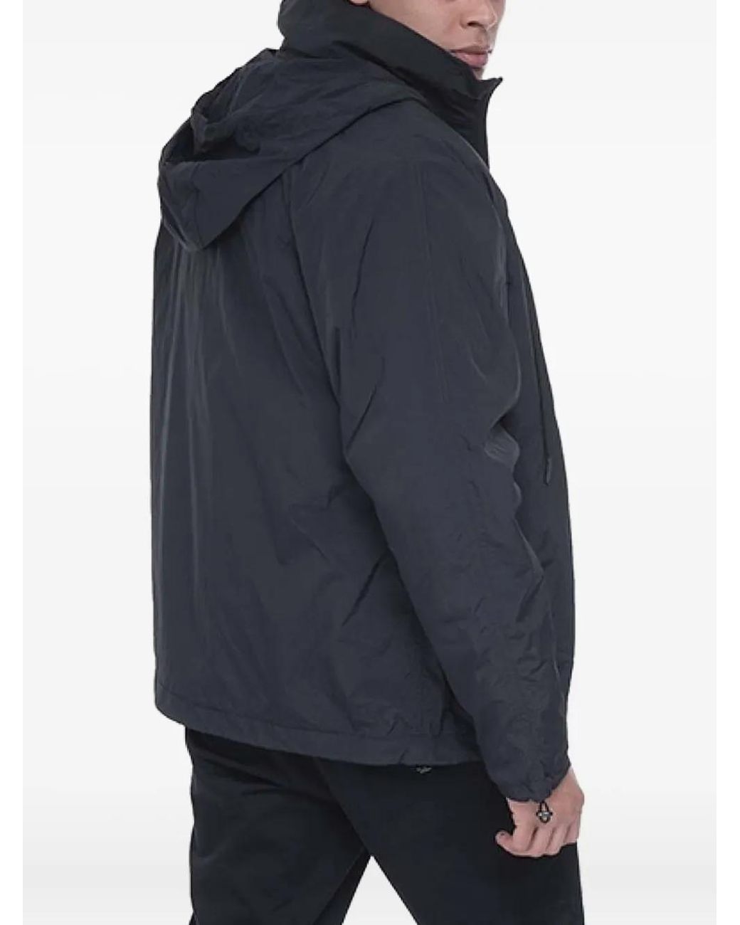 Iceberg Blue Quilted Logo-Plaque Jacket for men