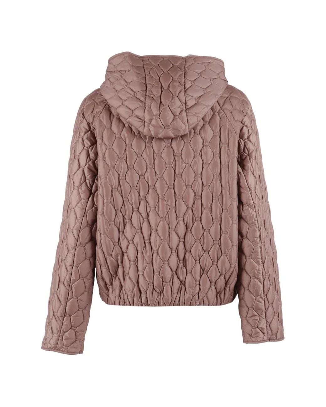 DUNO Pink Hooded Quilted Jacket