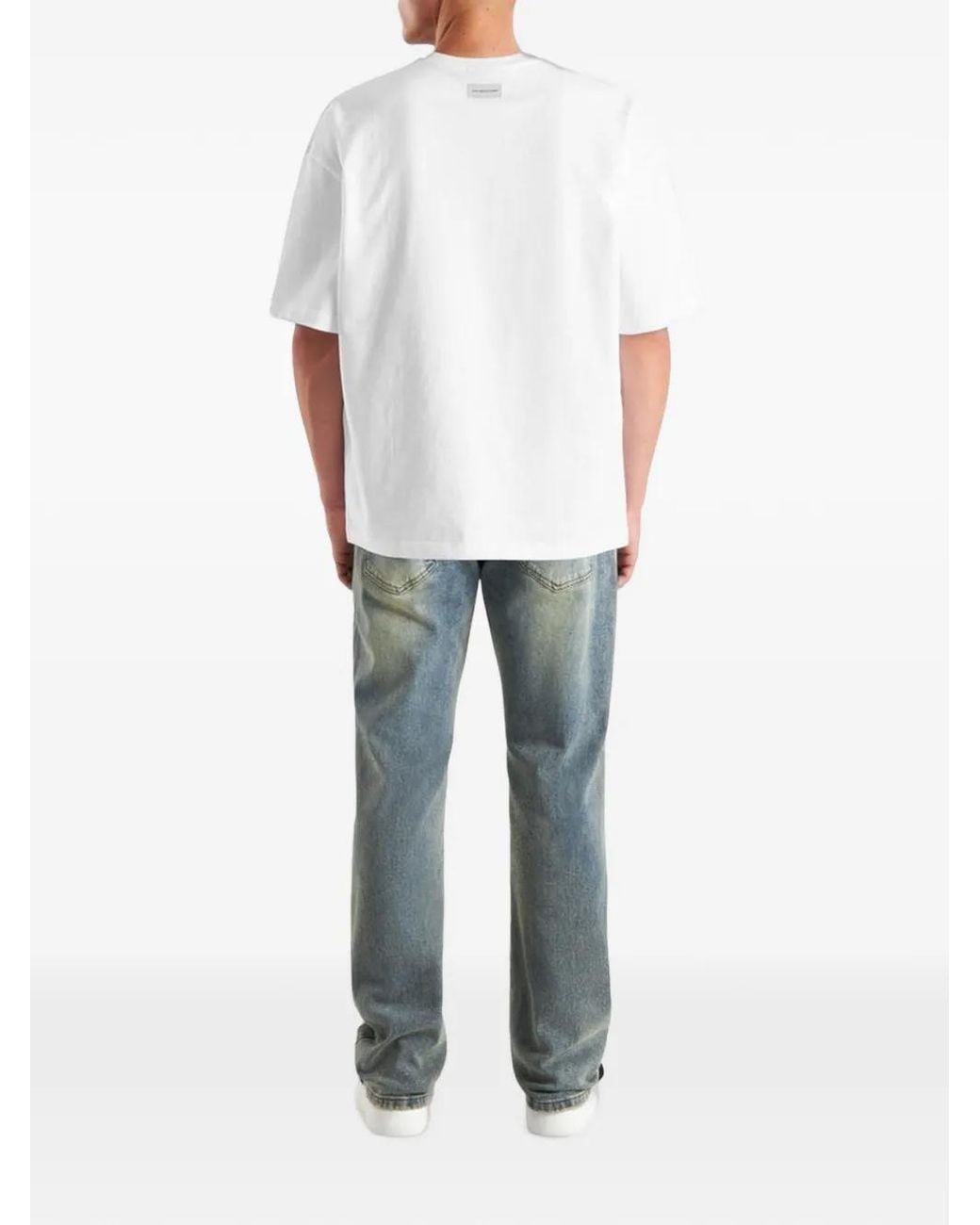 don't waste culture Blue Quiono Faded Jeans for men