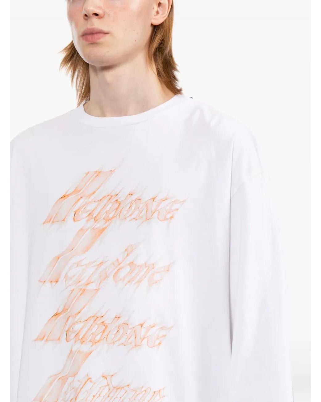 we11done White Spark Logo T-Shirt for men