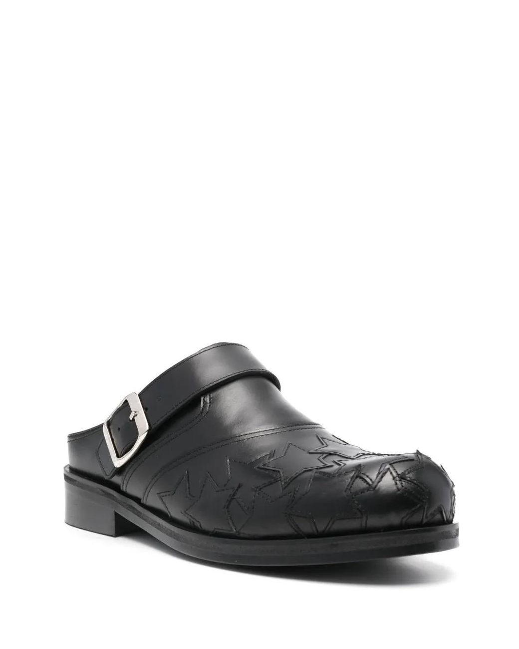 STEFAN COOKE Black Star Biker Mules for men