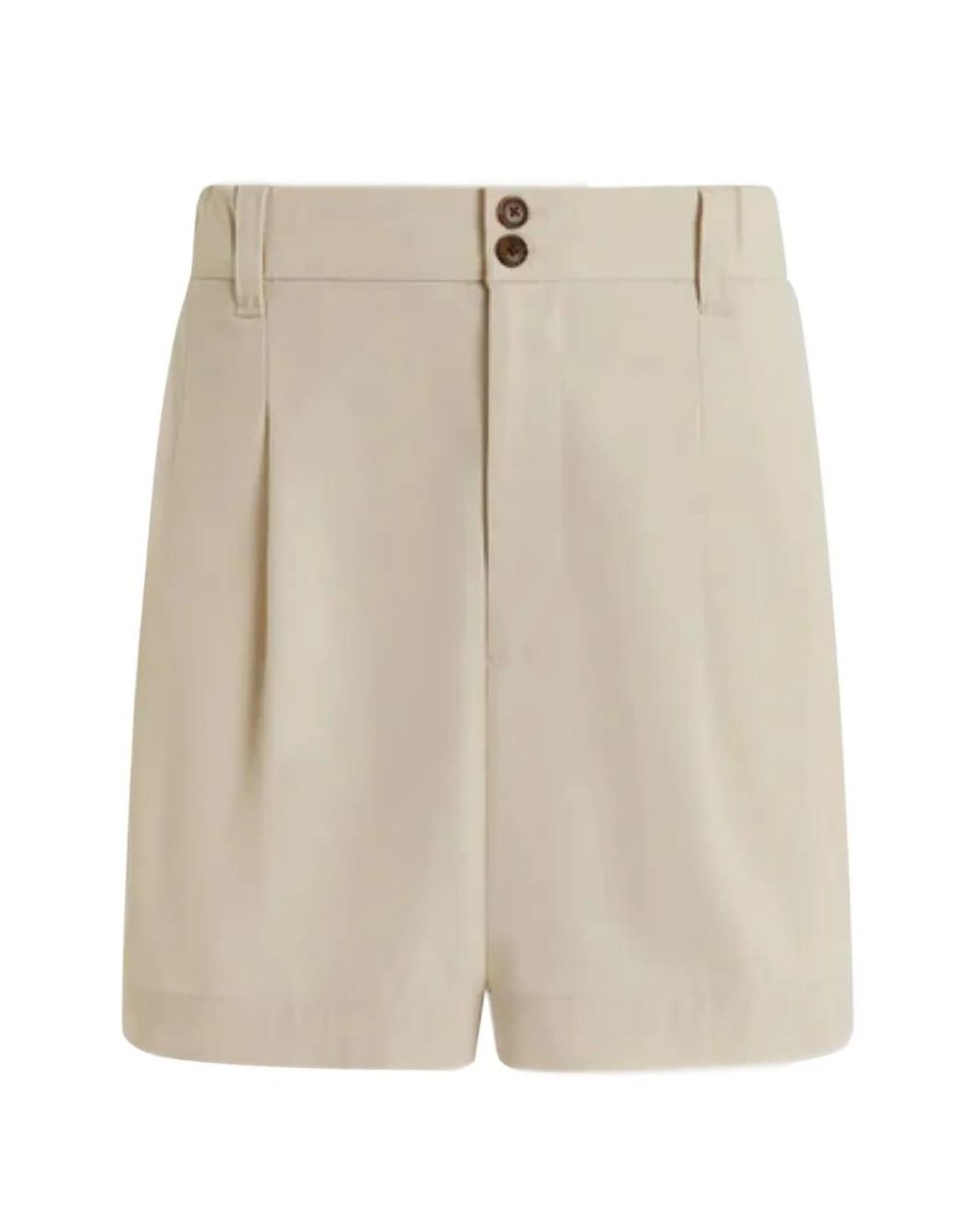 Varley Natural Tansy Pleated Shorts